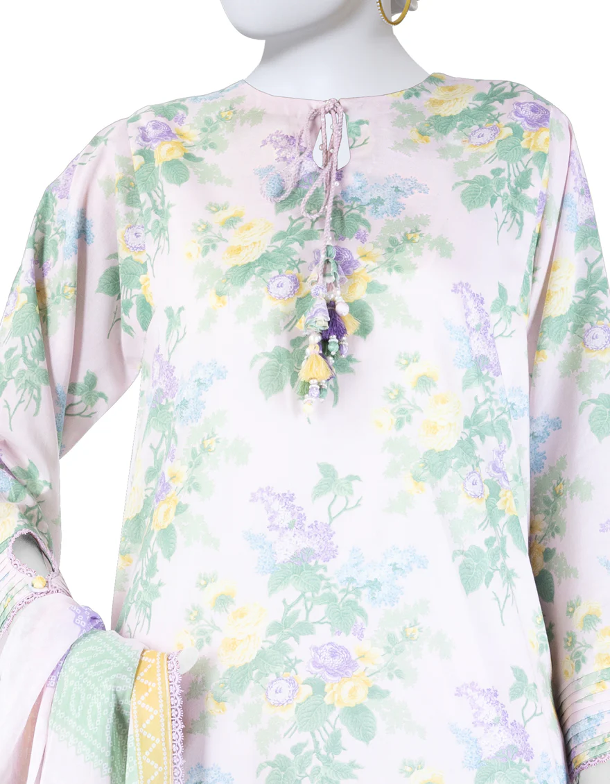 MULTICOLOR LAWN 3PC UNSTITCHED | JLAWN-S-25-3277 FLORAL CHUNDRI-5 - Image 3