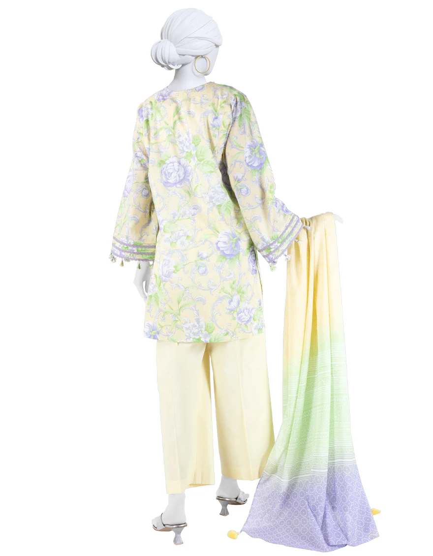 MULTICOLOR LAWN 3PC UNSTITCHED | JLAWN-S-25-3280 FLORAL CHUNDRI-8 - Image 2