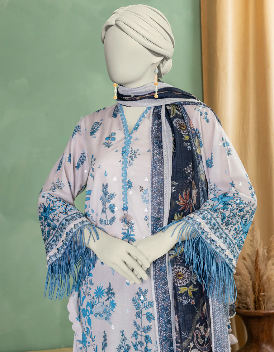 MULTICOLOR LAWN 3PC UNSTITCHED | JLAWN-S-25-3368 SHIK - Image 3