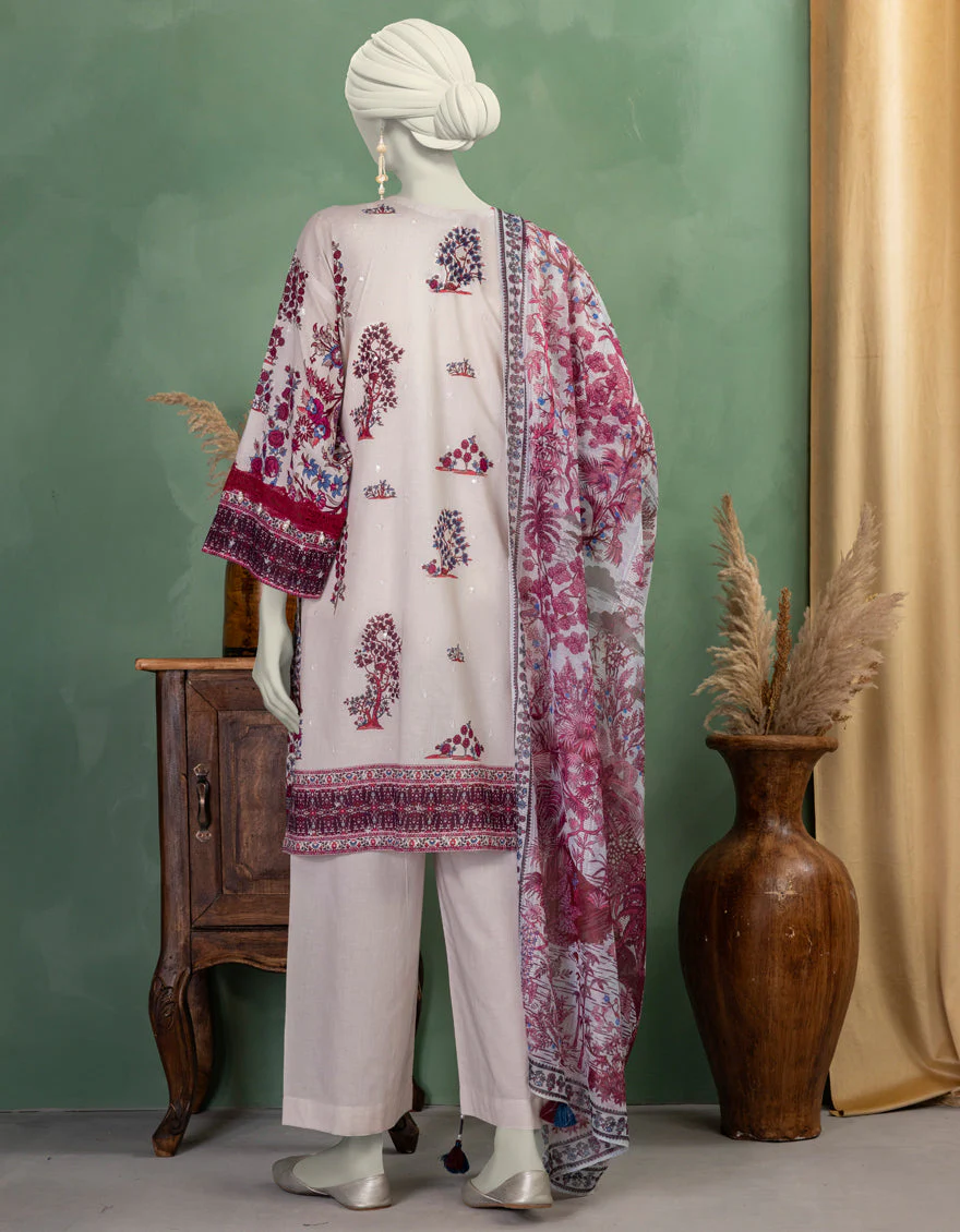 MULTICOLOR LAWN 3PC UNSTITCHED | JLAWN-S-25-3369 SHIK - Image 2
