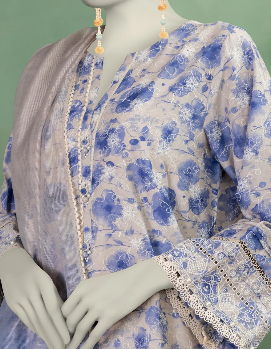 MULTICOLOR LAWN 3PC UNSTITCHED | JLAWN-S-25-3371 LUXU - Image 4