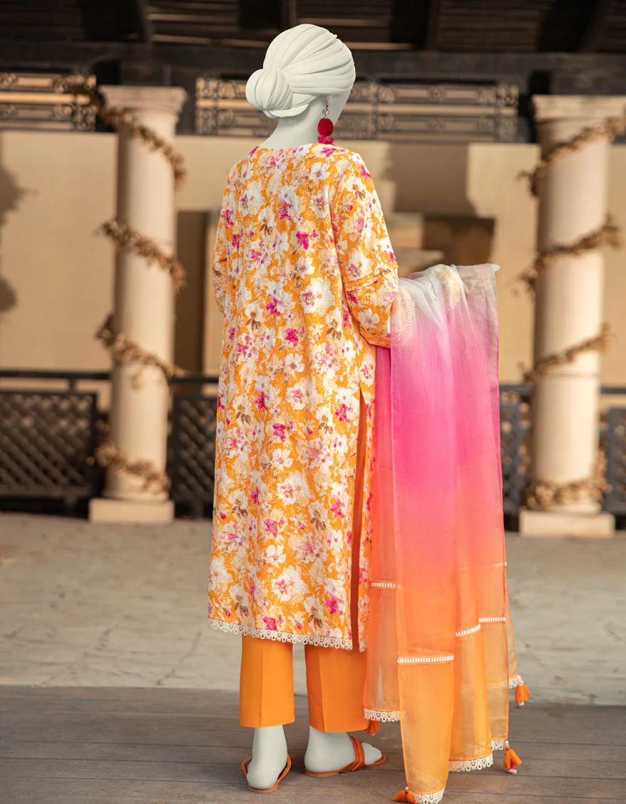 MULTICOLOR LAWN 3PC UNSTITCHED | JLAWN-S-25-3374 LUXU - Image 2