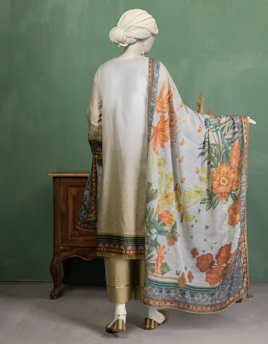 MULTICOLOR LAWN 3PC UNSTITCHED | JLAWN-S-25-3390 ROYALE-4 - Image 2