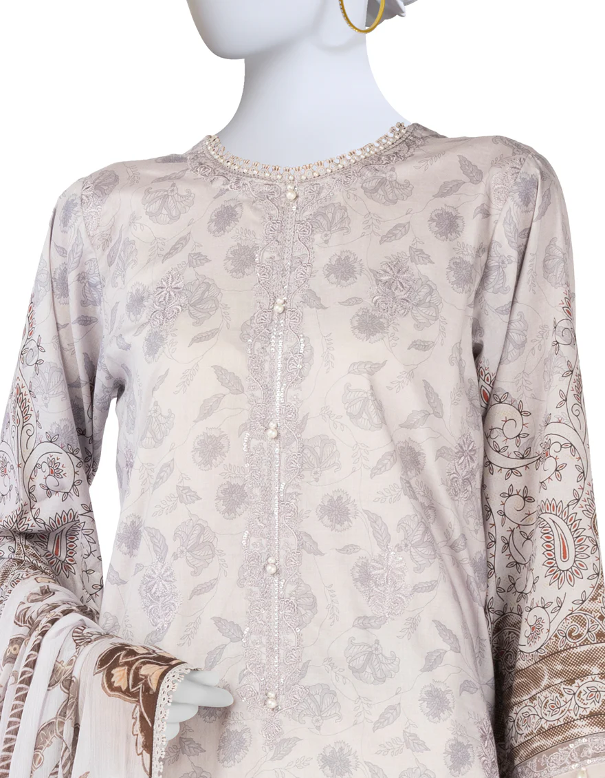 LILAC LAWN 3PC UNSTITCHED | JLAWN-S-25-3402 LUXE - Image 3