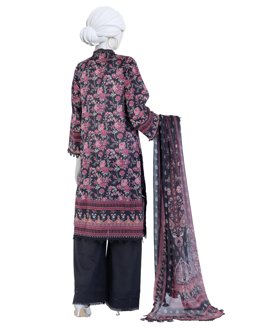 MULTICOLOR LAWN 3PC UNSTITCHED | JLAWN-S-25-3406 LUXE - Image 2