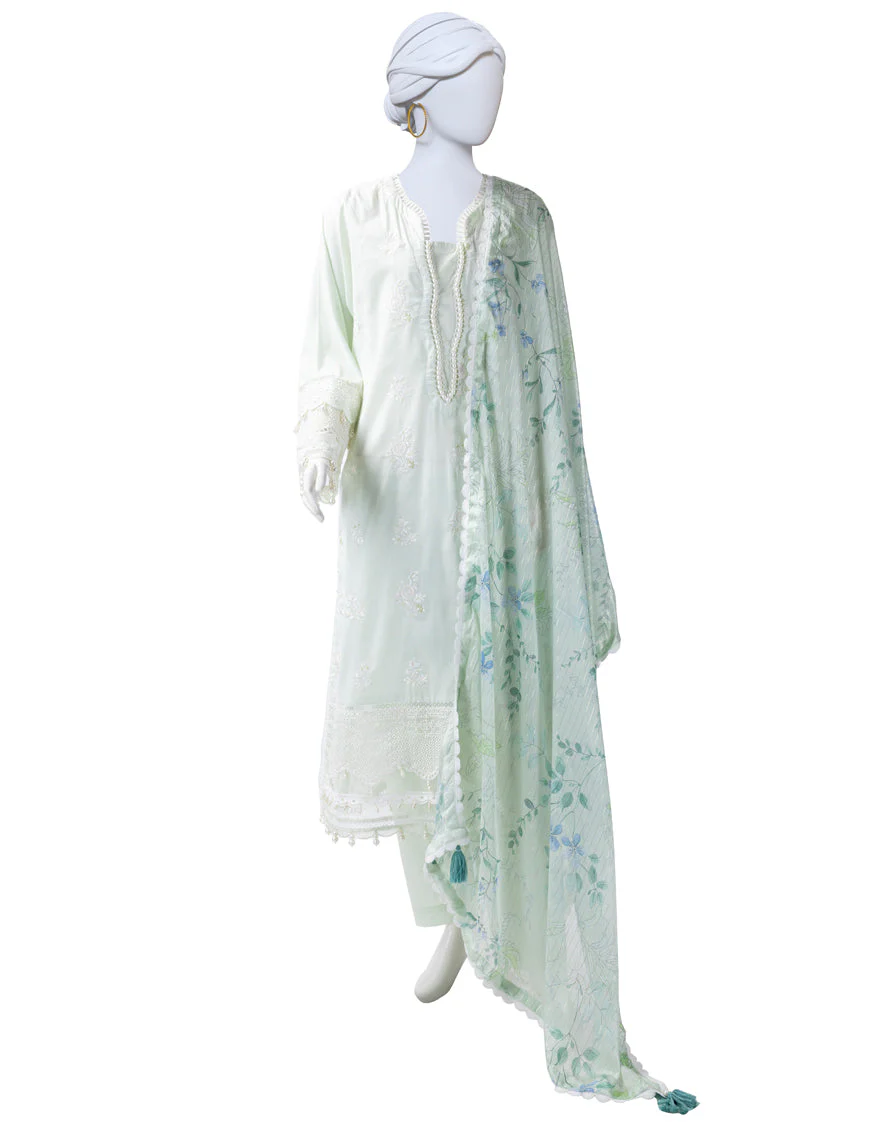 BLUE LAWN 3PC UNSTITCHED | JLAWN-S-25-824 LUXE-A-4 - Image 3