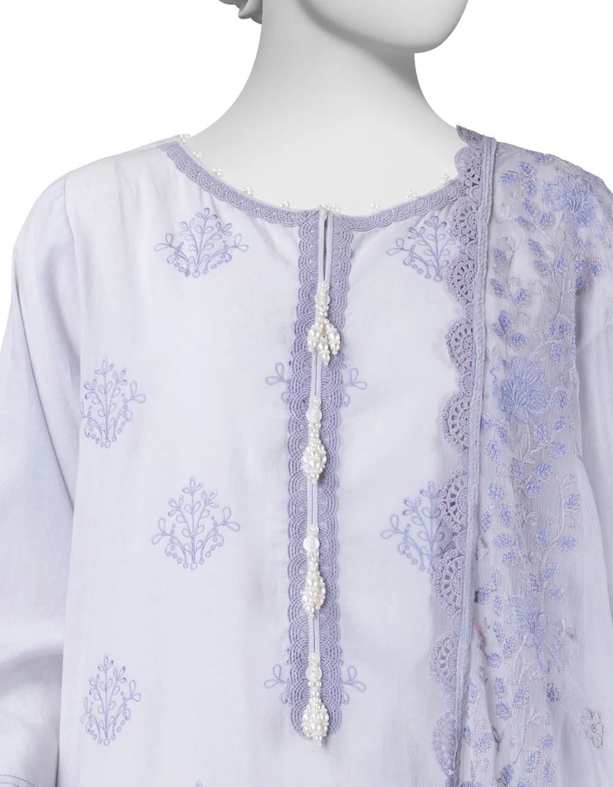 BLUE LAWN 3PC STITCHED | JLAWN-S-25-827/S LUXE-B-01 - Image 3