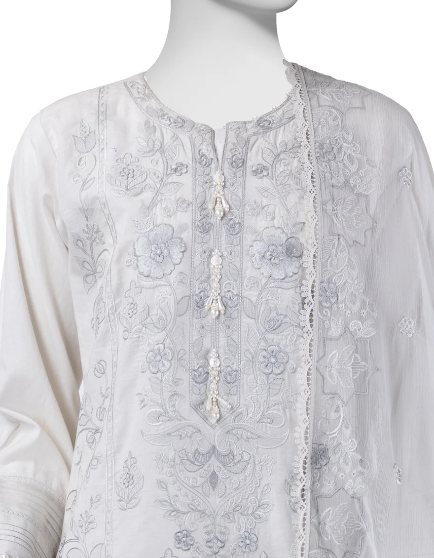 GREY LAWN 3PC STITCHED | JLAWN-S-25-828/S LUXE-B-02 - Image 3