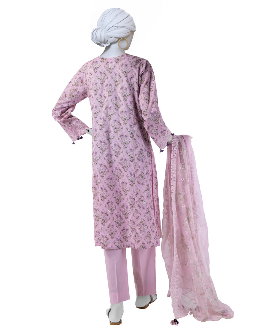 PINK LAWN 3PC STITCHED | JLAWN-S-25-841/S FLORIST-01 - Image 2