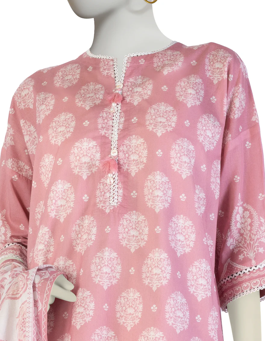 PINK LAWN 3PC STITCHED | JLAWN-S-25-899/S BIN - Image 2