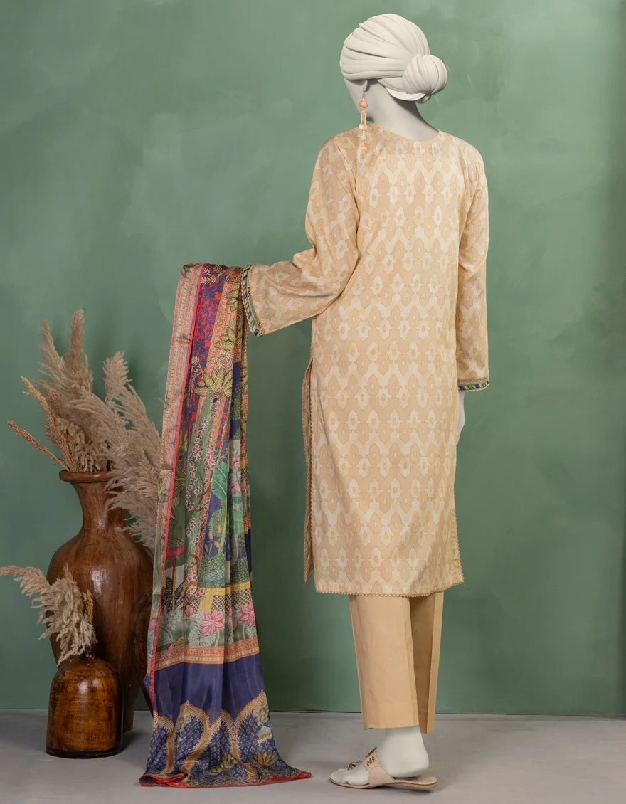 MULTICOLOR LAWN 3PC UNSTITCHED | JLAWN-S-25-905 MUGHA - Image 2