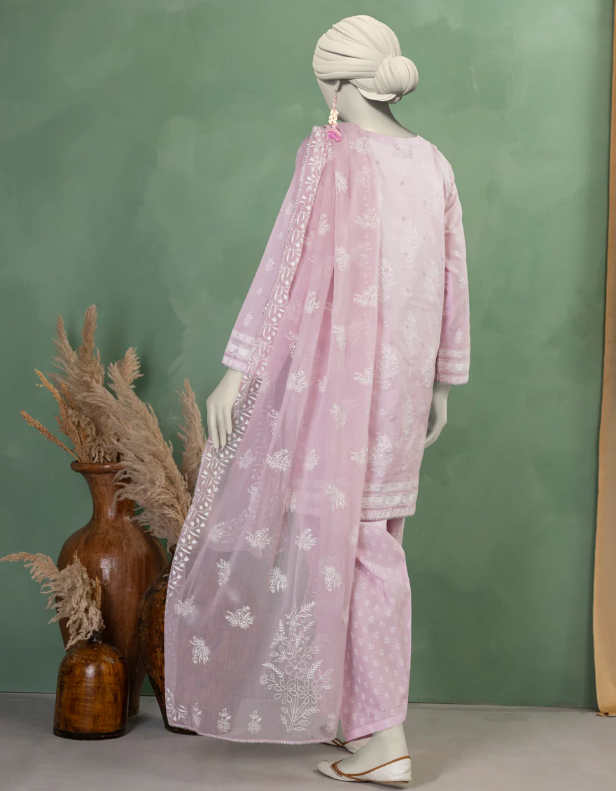 PINK LAWN 3PC UNSTITCHED | JLAWN-S-25-910 WIRSA - Image 2