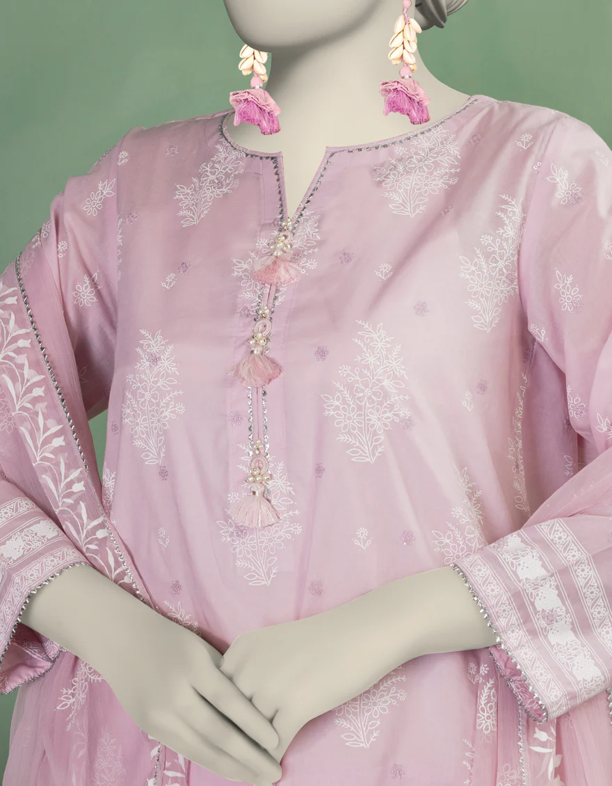 PINK LAWN 3PC UNSTITCHED | JLAWN-S-25-910 WIRSA - Image 3