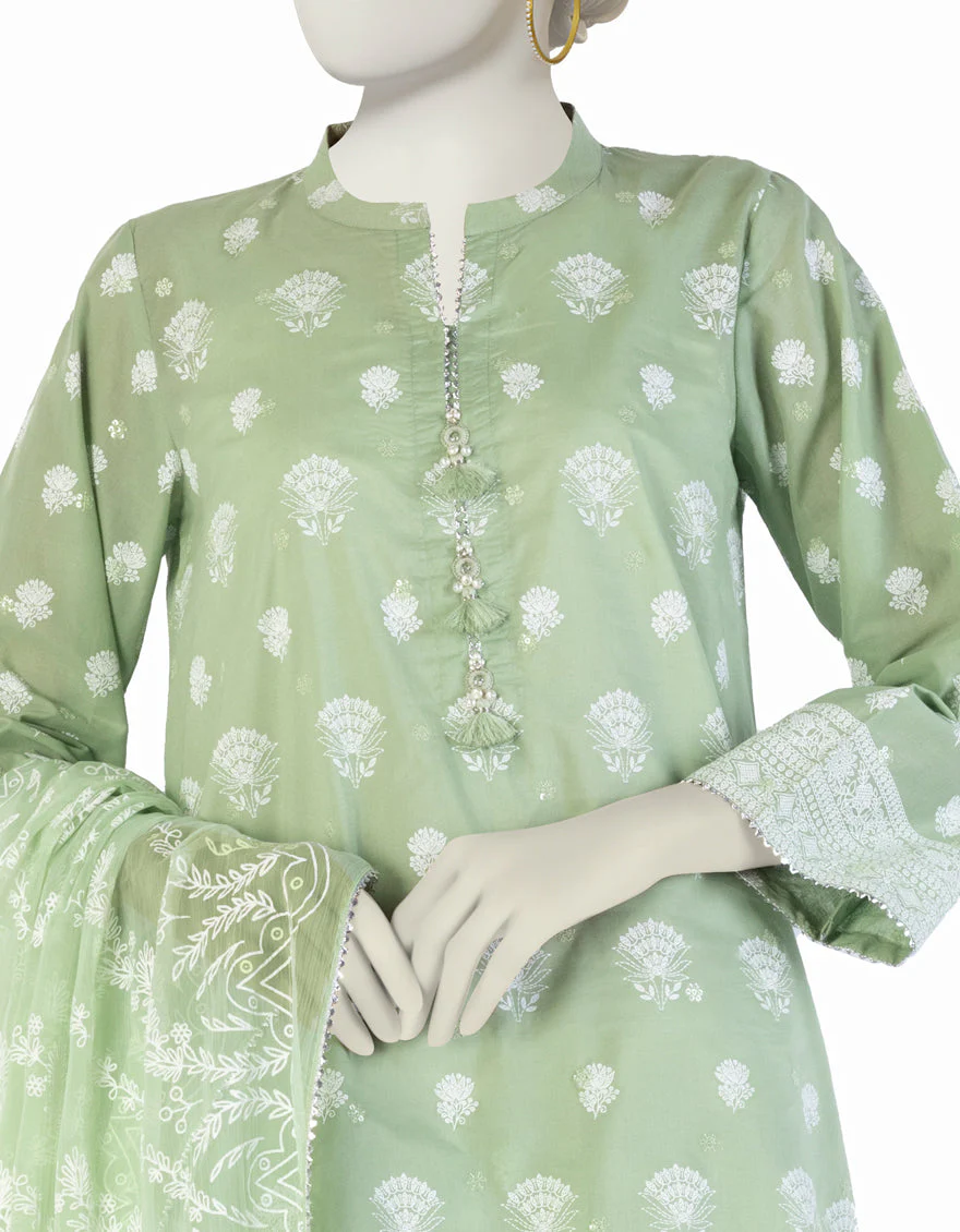 GREEN LAWN 3PC STITCHED | JLAWN-S-25-911/S WIR - Image 2