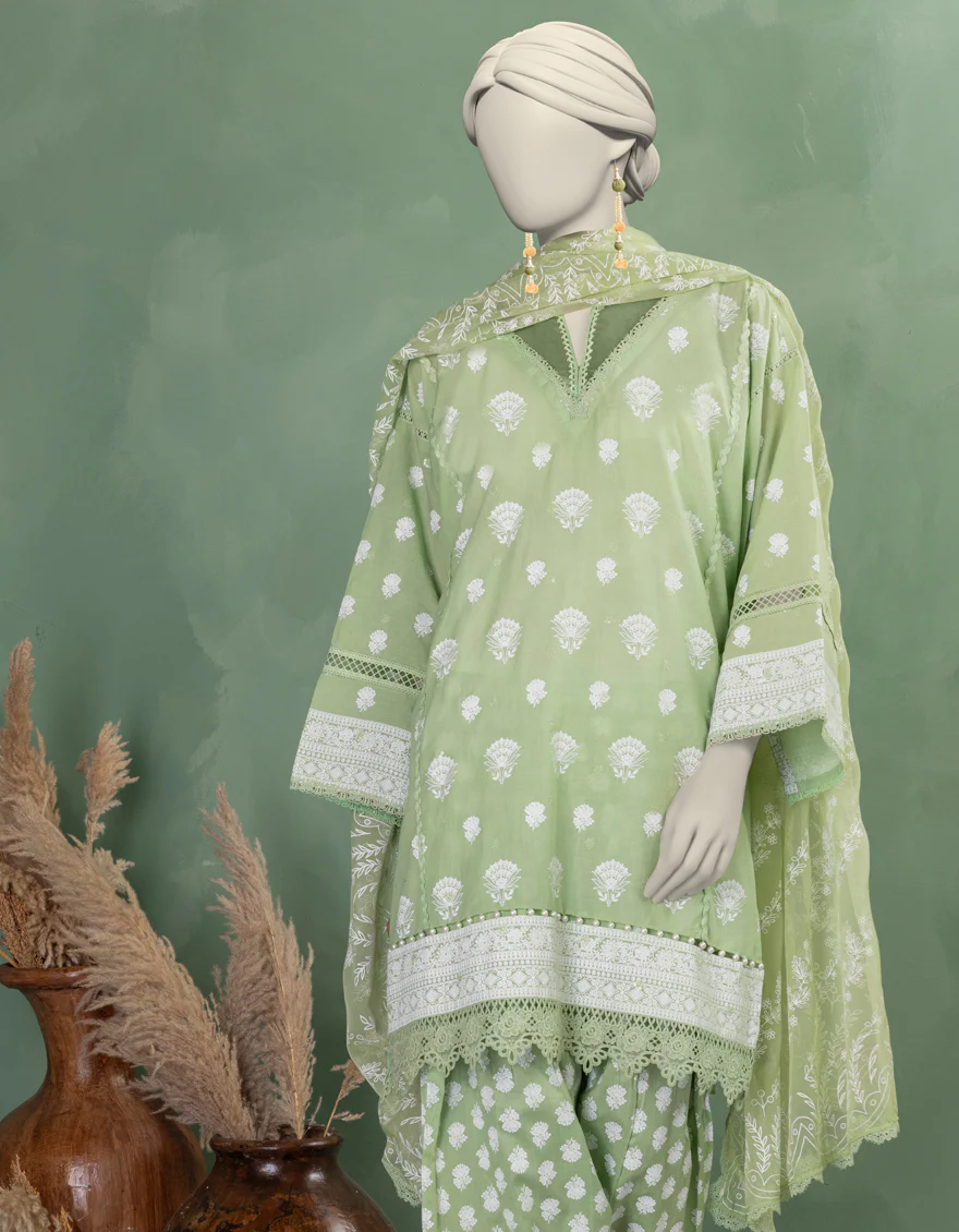 GREEN LAWN 3PC UNSTITCHED | JLAWN-S-25-911 WIRSA - Image 3