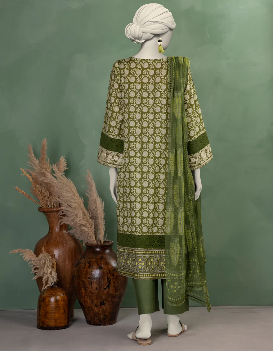 MULTICOLOR LAWN 3PC UNSTITCHED | JLAWN-S-25-915 AJRAK - Image 2