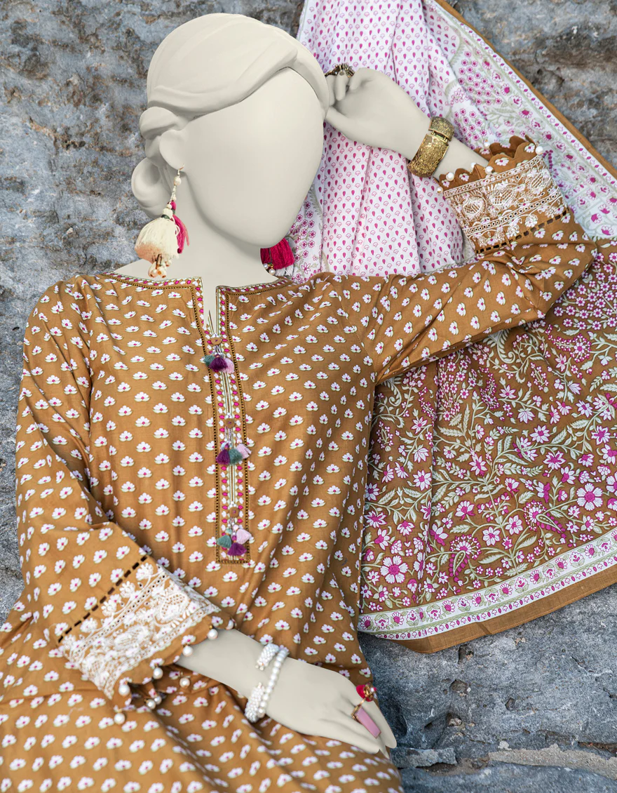 GREEN LAWN 2PC UNSTITCHED | JLAWN-S-JDS-24-1005 - Image 2