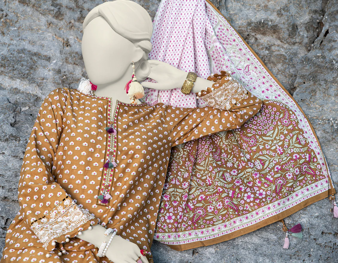 GREEN LAWN 2PC UNSTITCHED | JLAWN-S-JDS-24-1005 - Image 3