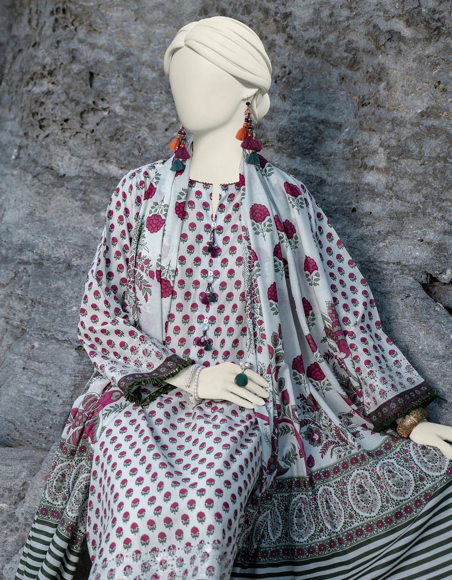 MULTICOLOR LAWN 2PC UNSTITCHED | JLAWN-S-JDS-24-1011 GRACE-7 - Image 2