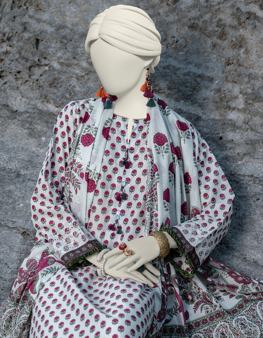 MULTICOLOR LAWN 2PC UNSTITCHED | JLAWN-S-JDS-24-1011 GRACE-7 - Image 3