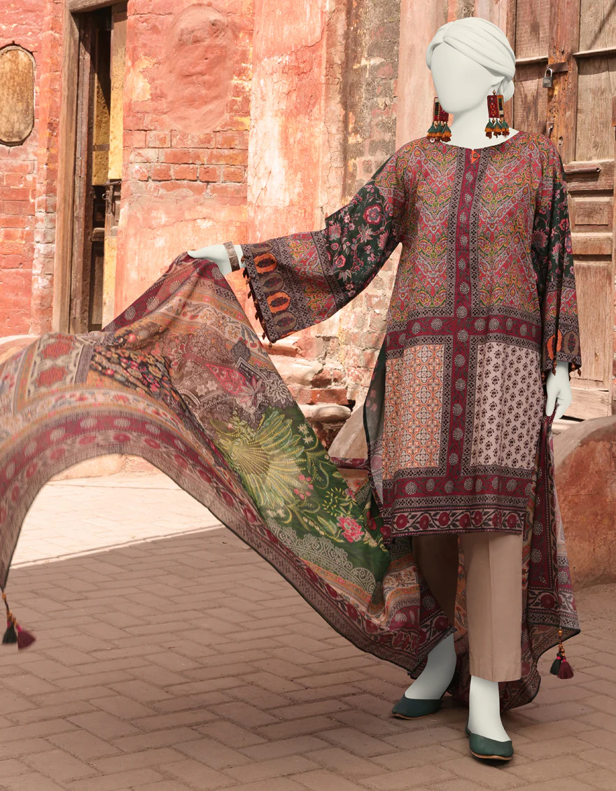 MULTICOLOR LAWN 2PC UNSTITCHED | JLAWN-S-JDS-24-1112 RADINAT-01 - Image 2