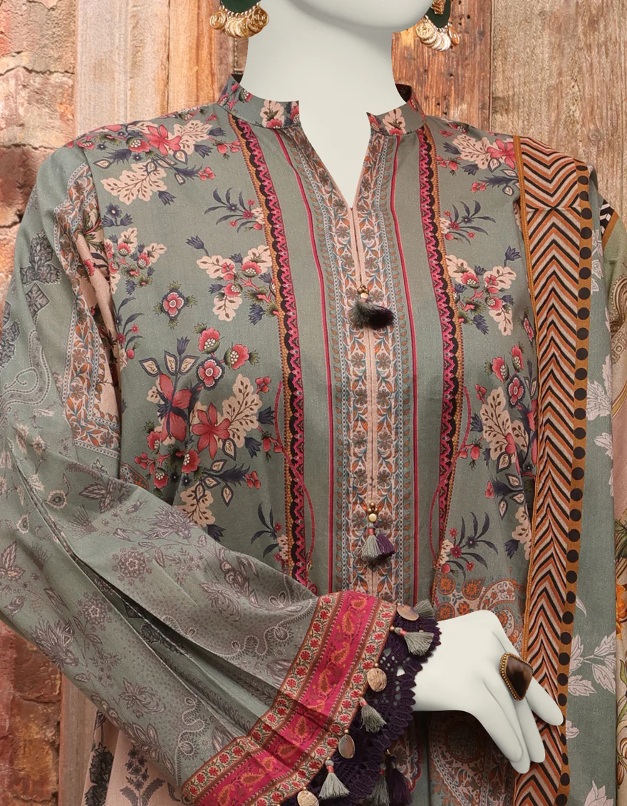 MULTICOLOR LAWN 2PC UNSTITCHED | JLAWN-S-JDS-24-1113 RADINAT-02 - Image 3