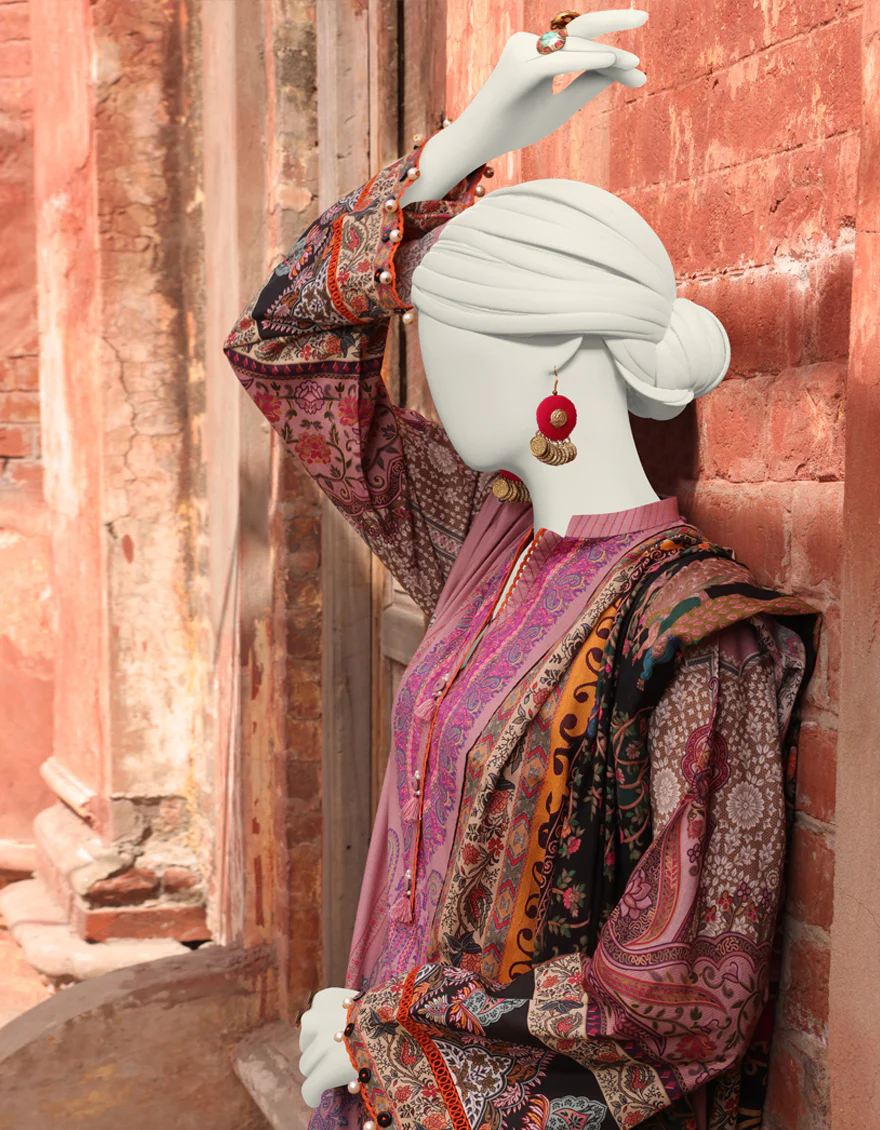 MULTICOLOR LAWN 2PC UNSTITCHED | JLAWN-S-JDS-24-1115 RADINAT-04 - Image 3