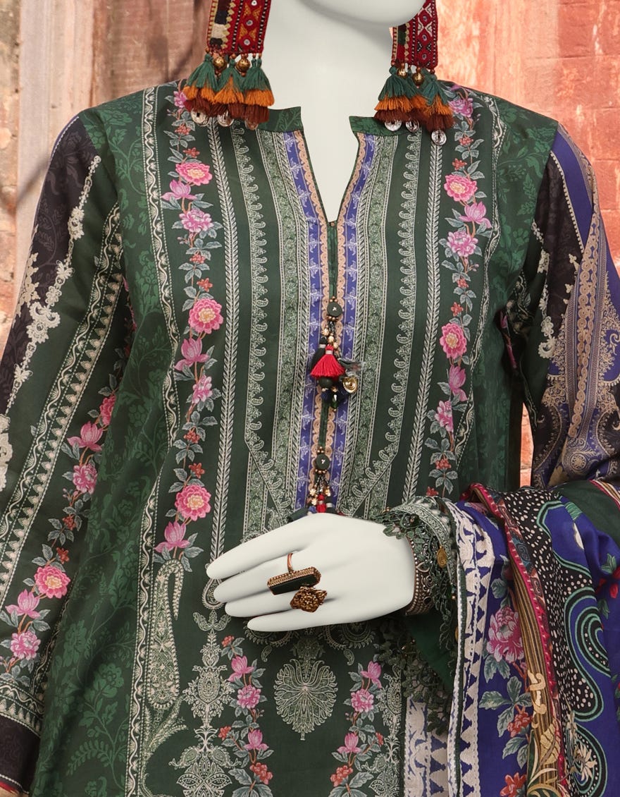 MULTICOLOR LAWN 2PC UNSTITCHED | JLAWN-S-JDS-24-1116 RADINAT-05 - Image 3