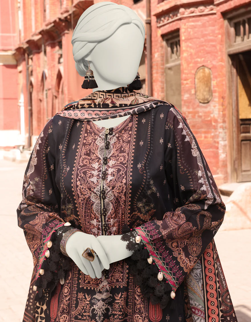 MULTICOLOR LAWN 2PC UNSTITCHED | JLAWN-S-JDS-24-1117 RADINAT-06 - Image 2