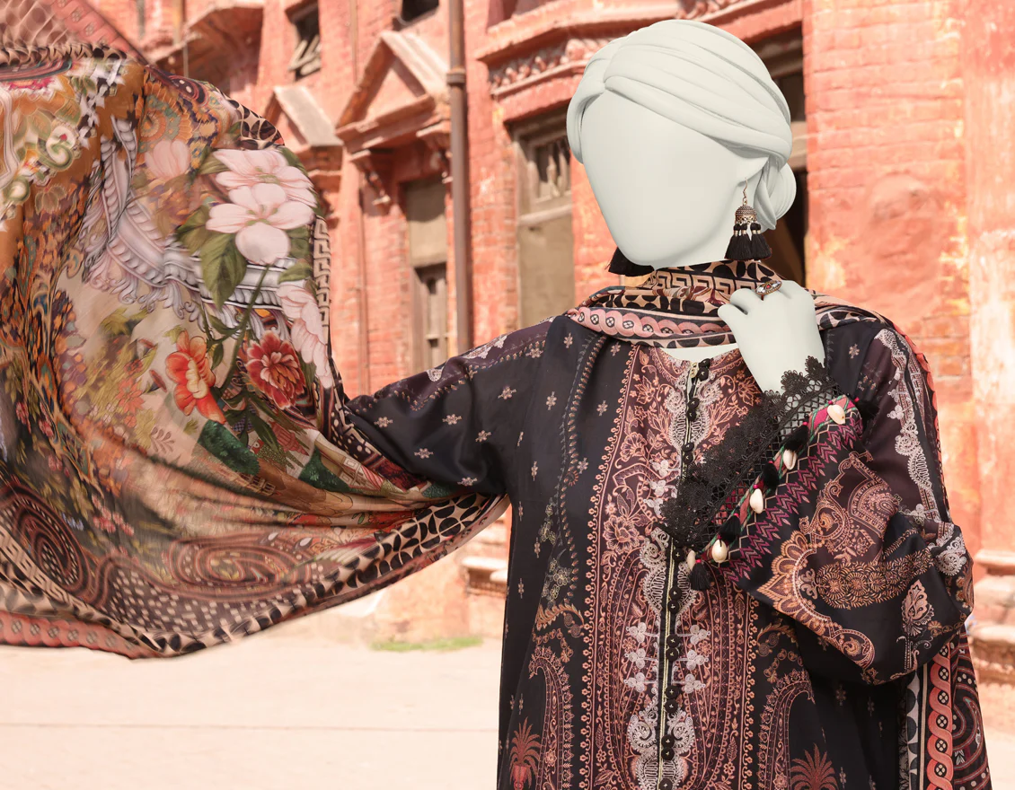 MULTICOLOR LAWN 2PC UNSTITCHED | JLAWN-S-JDS-24-1117 RADINAT-06 - Image 3