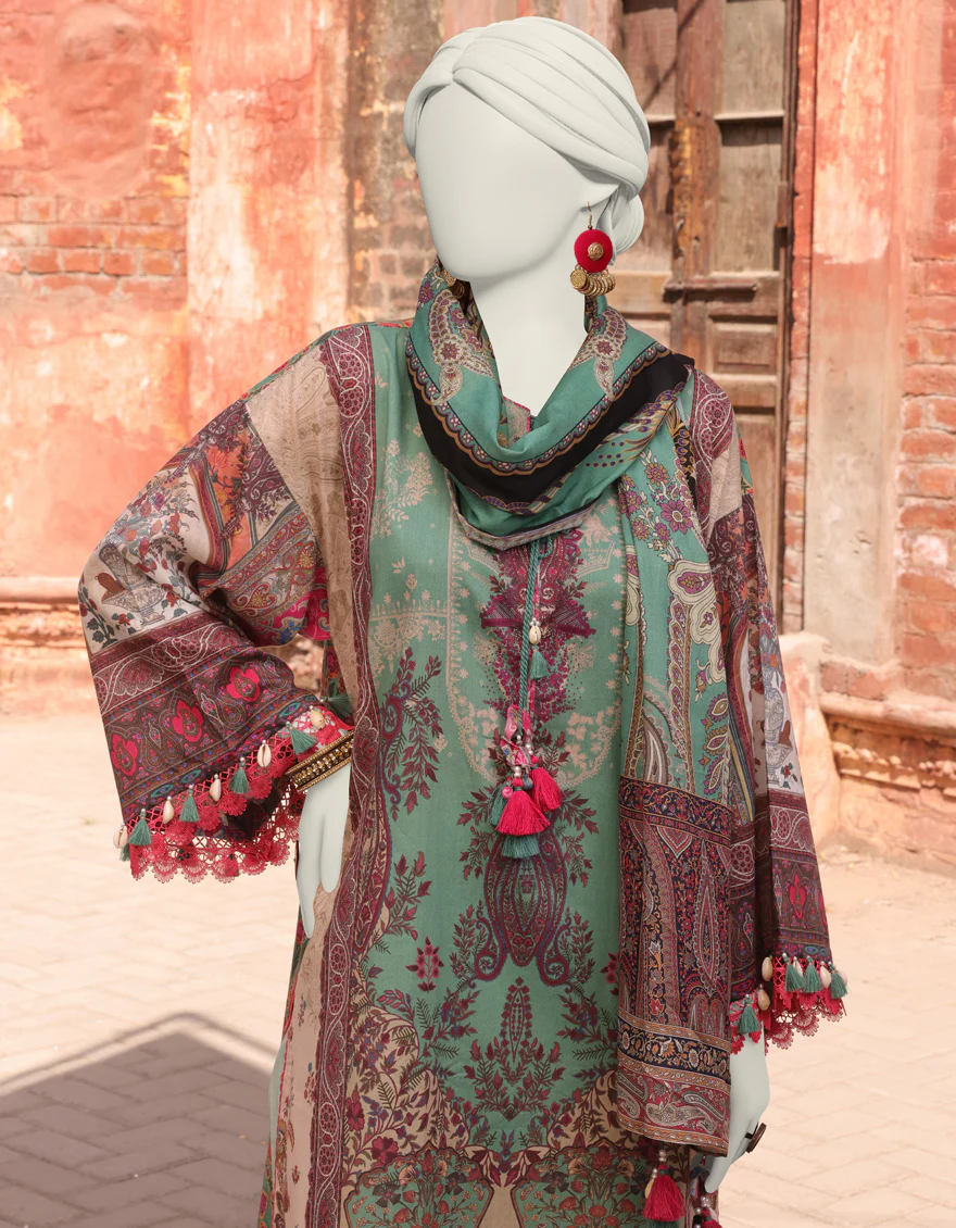 MULTICOLOR LAWN 2PC UNSTITCHED | JLAWN-S-JDS-24-1118 RADINAT-07 - Image 3