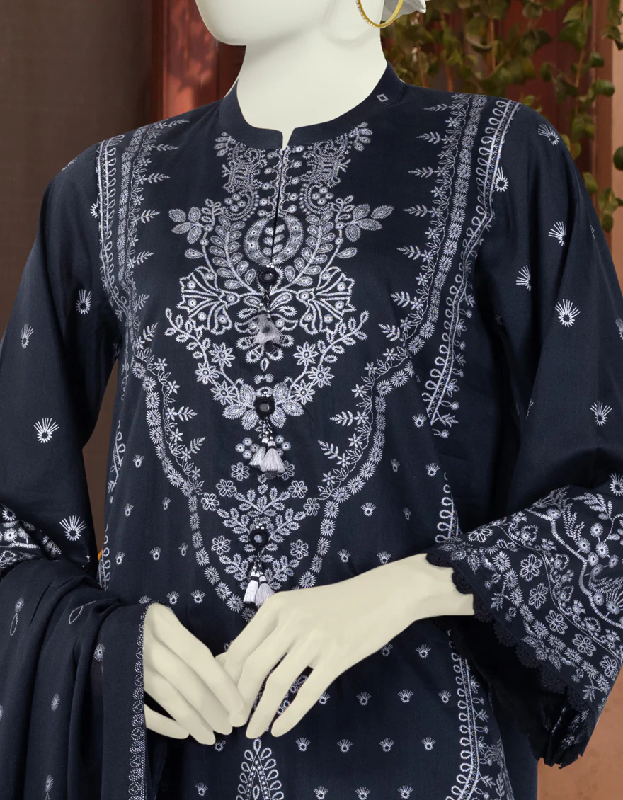 MULTICOLOR LAWN 2PC UNSTITCHED | JLAWN-S-JDS-24-1140 PEARL-01 - Image 3