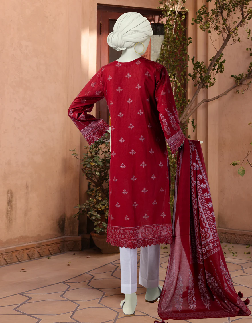 MULTICOLOR LAWN 2PC UNSTITCHED | JLAWN-S-JDS-24-1142 PEARL-03 - Image 3