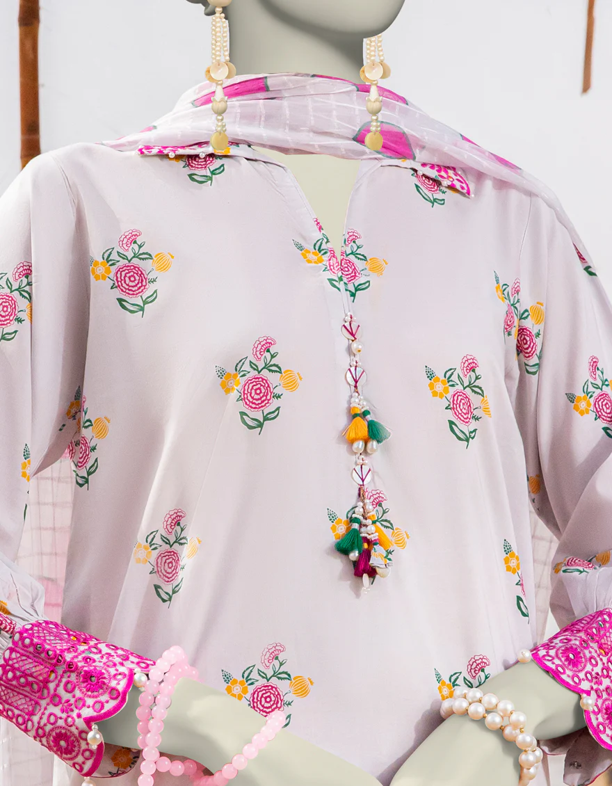 WHITE LAWN 2PC UNSTITCHED | JLAWN-S-JDS-25-1068 BLOCKED PRINT-04 - Image 3