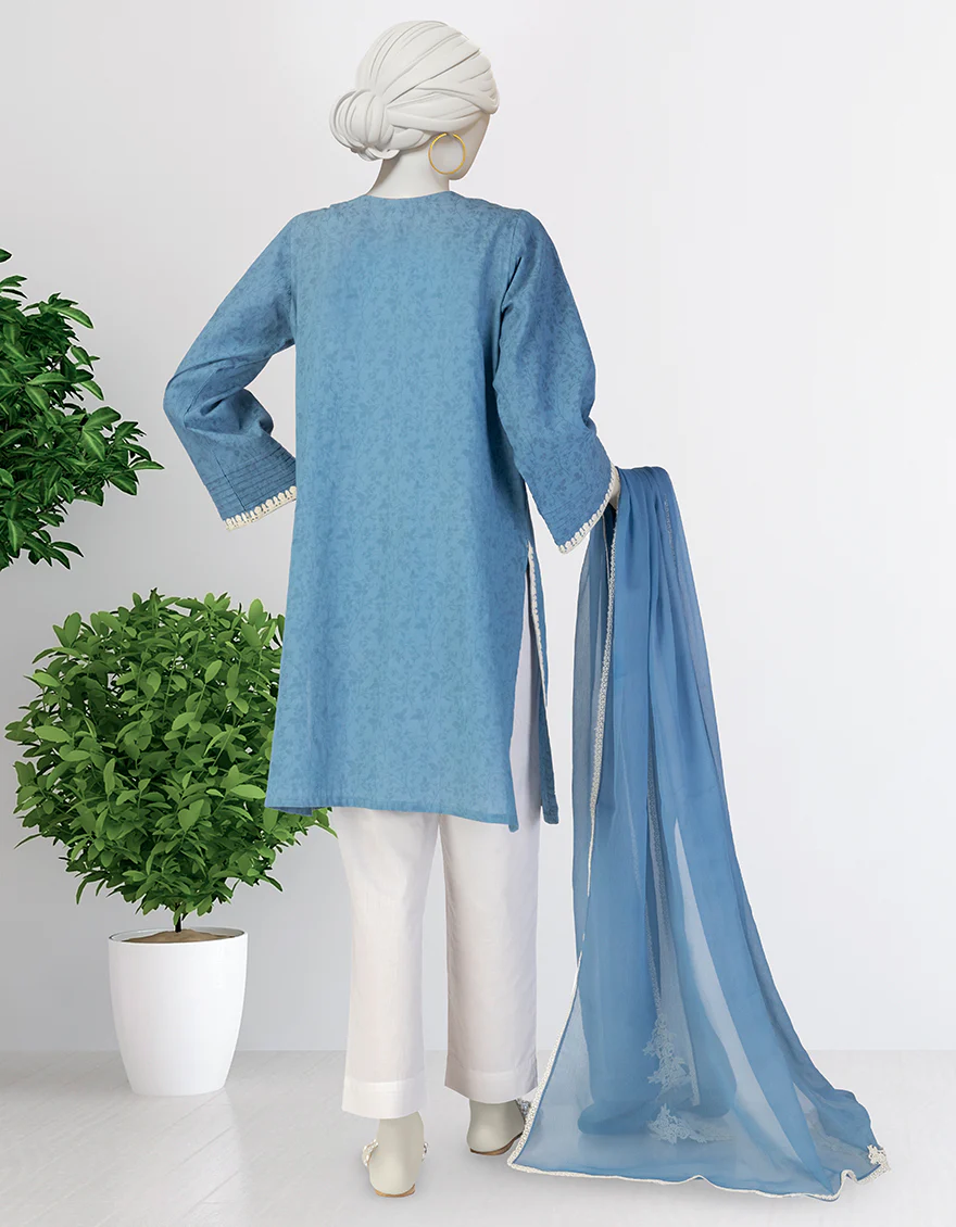 BLUE DOBBY 2PC STITCHED | JLAWN-S-JDS-25-1078/S AARI-06 - Image 2