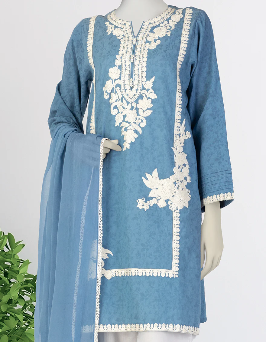 BLUE DOBBY 2PC STITCHED | JLAWN-S-JDS-25-1078/S AARI-06 - Image 3