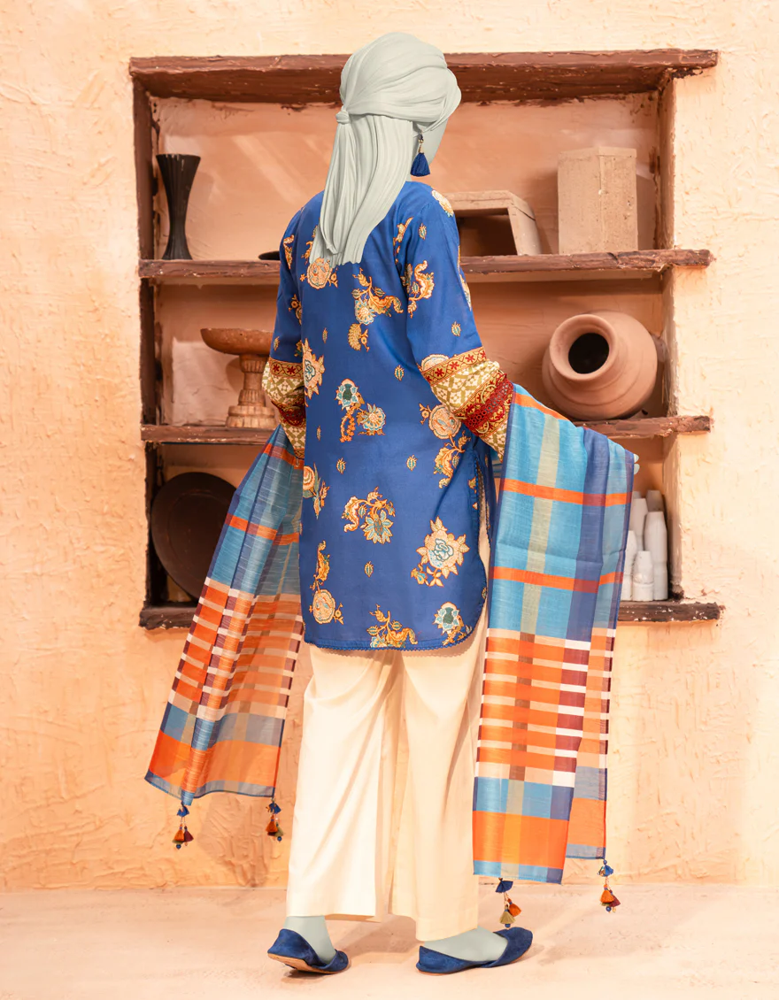 MULTICOLOR LAWN 2PC UNSTITCHED | JLAWN-S-JDS-25-1105 CHINTZ-2 - Image 2