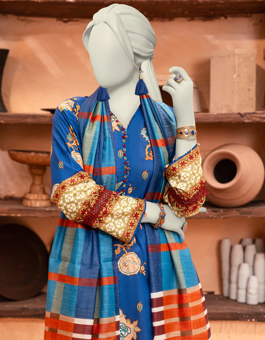 MULTICOLOR LAWN 2PC UNSTITCHED | JLAWN-S-JDS-25-1105 CHINTZ-2 - Image 3