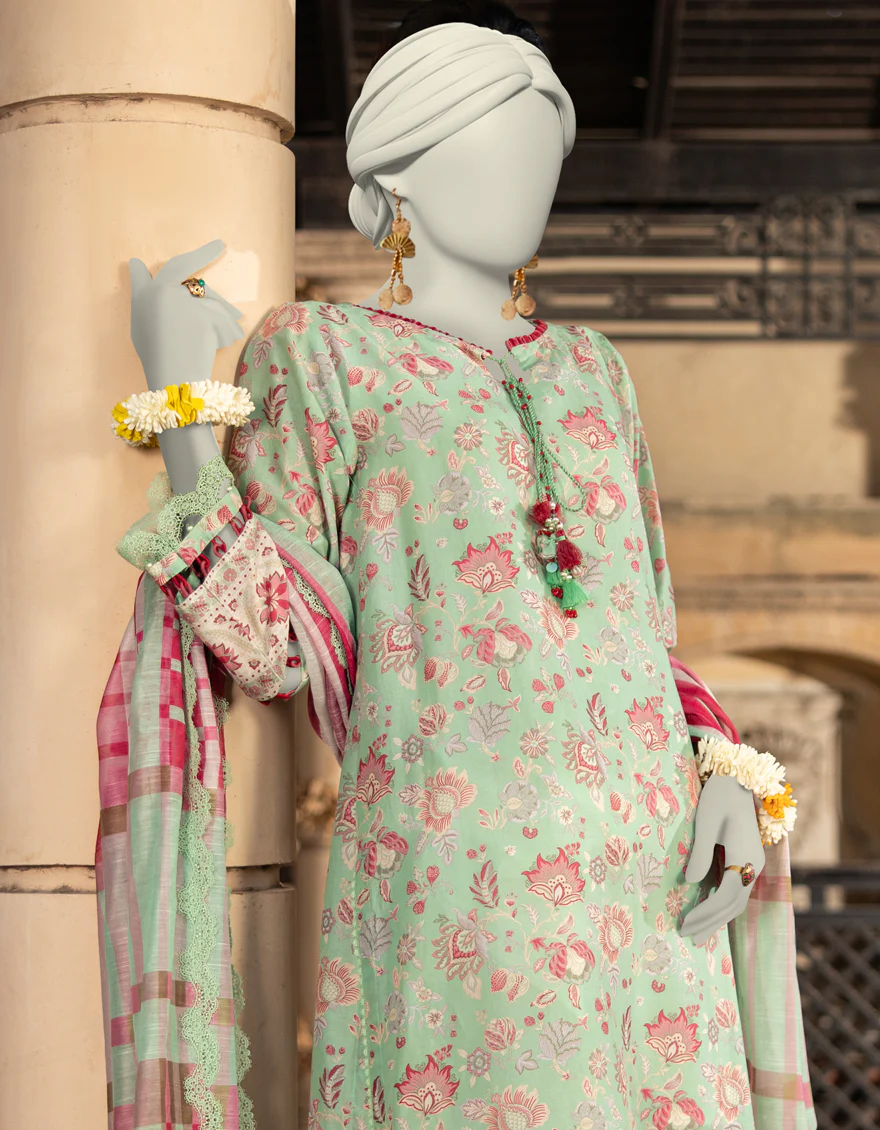MULTICOLOR LAWN 2PC UNSTITCHED | JLAWN-S-JDS-25-1107 CHINTZ-4 - Image 3
