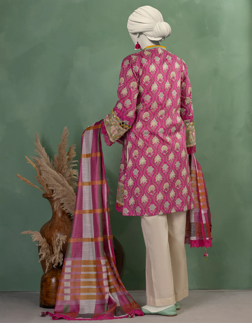 MULTICOLOR LAWN 2PC UNSTITCHED | JLAWN-S-JDS-25-1109 CHINTZ-6 - Image 2