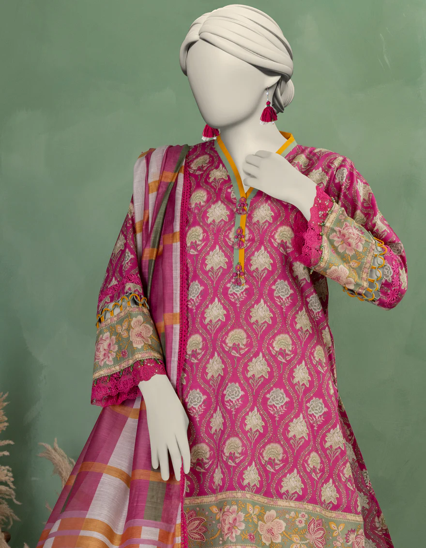 MULTICOLOR LAWN 2PC UNSTITCHED | JLAWN-S-JDS-25-1109 CHINTZ-6 - Image 3