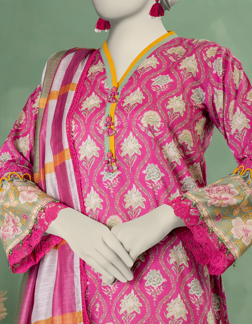 MULTICOLOR LAWN 2PC UNSTITCHED | JLAWN-S-JDS-25-1109 CHINTZ-6 - Image 4