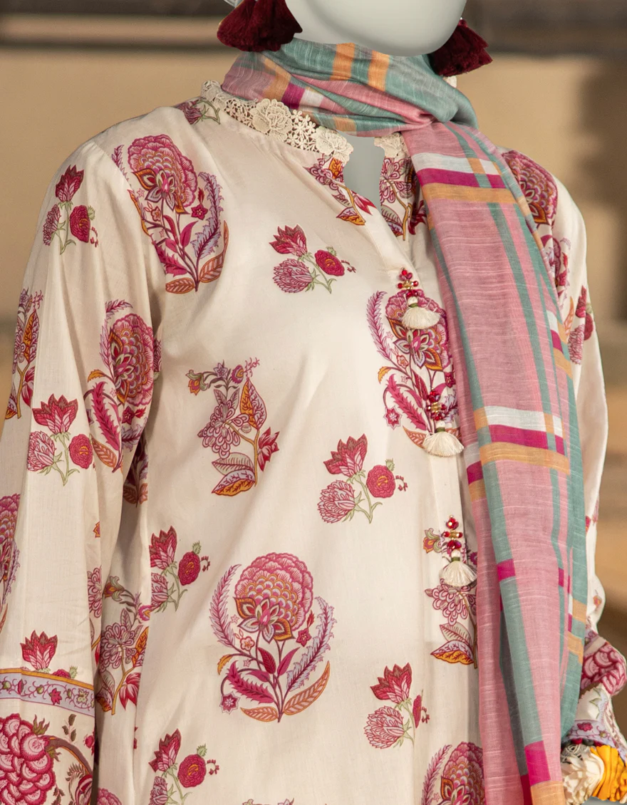 MULTICOLOR LAWN 2PC UNSTITCHED | JLAWN-S-JDS-25-1110 CHINTZ-7 - Image 4