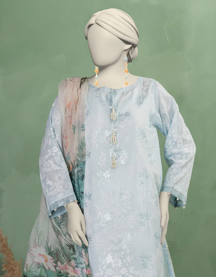 BLUE LAWN 2PC UNSTITCHED | JLAWN-S-JDS-25-1112 - Image 2