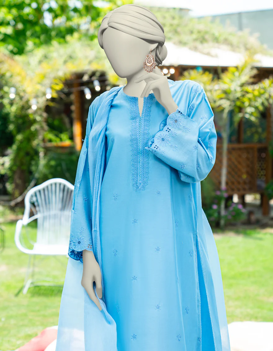 BLUE DYED 2PC STITCHED | JLAWN-S-JDS-25-1123/ - Image 2