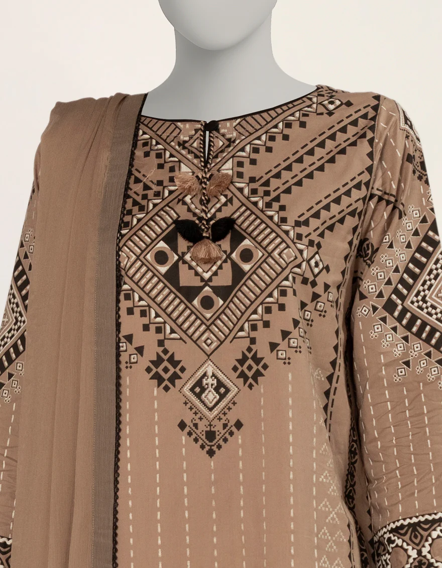 BROWN LAWN 2PC STITCHED | JLAWN-S-JDS-25-1169/S MODERN RALLI-02 - Image 4