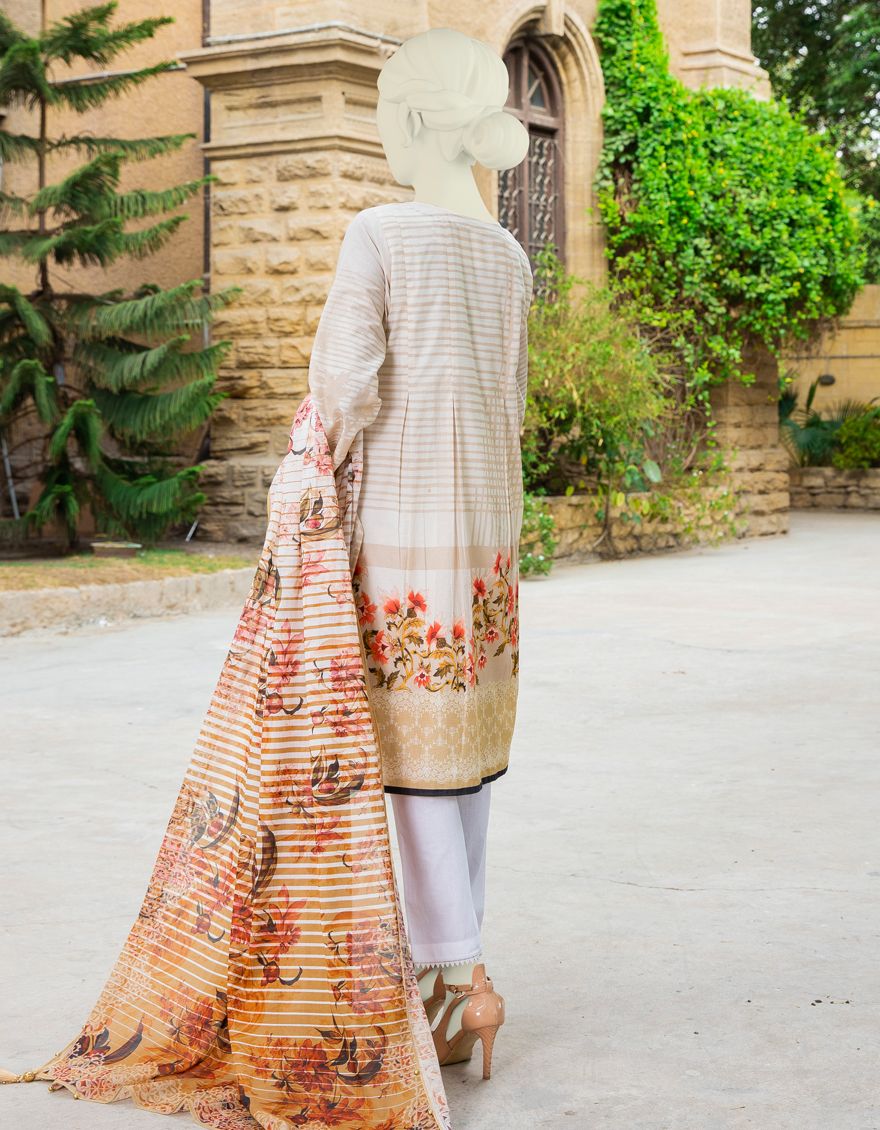MULTICOLOR LAWN 2PC UNSTITCHED | JLAWN-S-JDS-US-21-1076 ELEGANT - Image 3