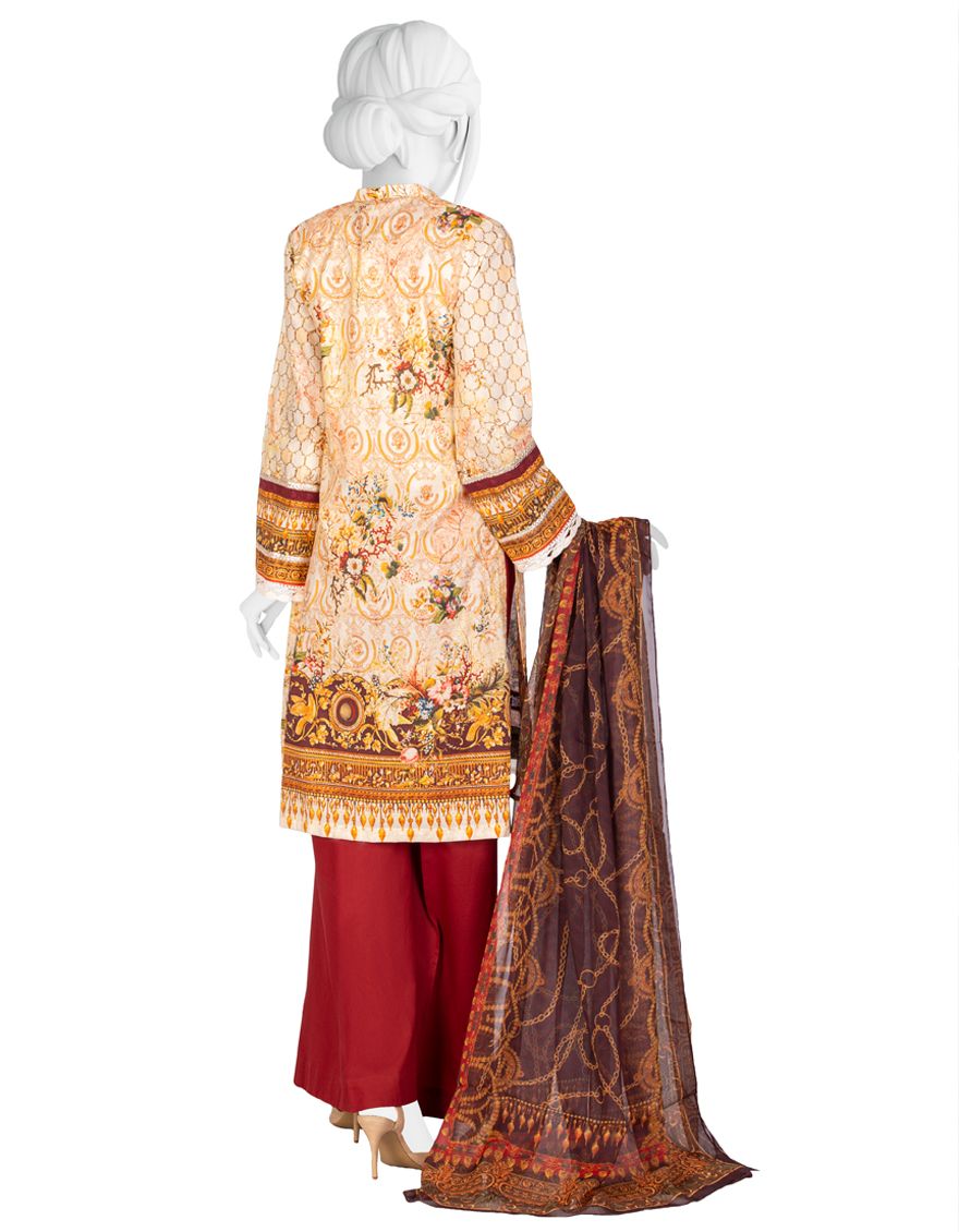 MULTICOLOR LAWN 2PC UNSTITCHED | JLAWN-S-JDS-US-21-1097/A ISLAND - Image 3