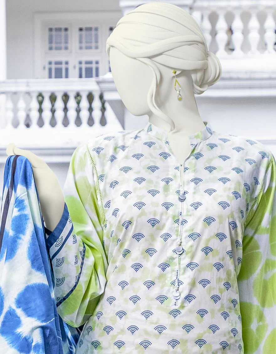 MULTICOLOR 2PC UNSTITCHED | JLAWN-S-JDS-US-22-1007 ELEGANTEA - Image 3