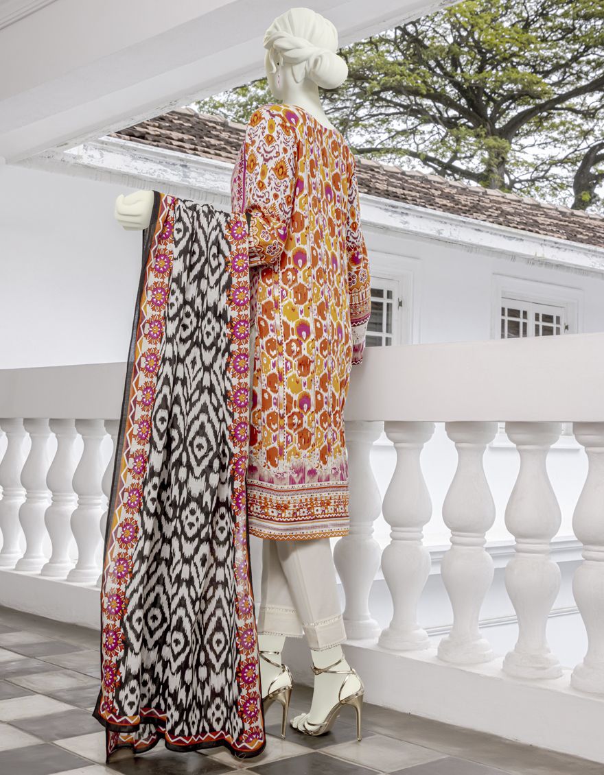MULTICOLOR 2PC UNSTITCHED | JLAWN-S-JDS-US-22-1018 ETHNIC (22-1045) - Image 2